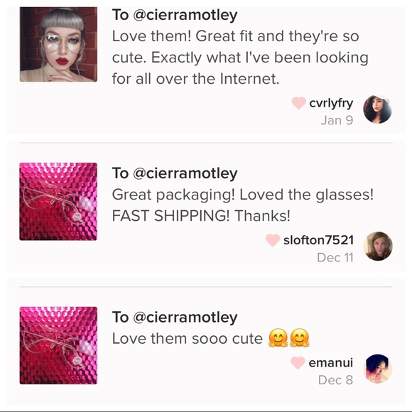 Gold Clear Aviators 🦋 - Picture 4 of 4